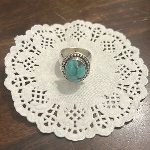 Sterling silver and turquoise ring